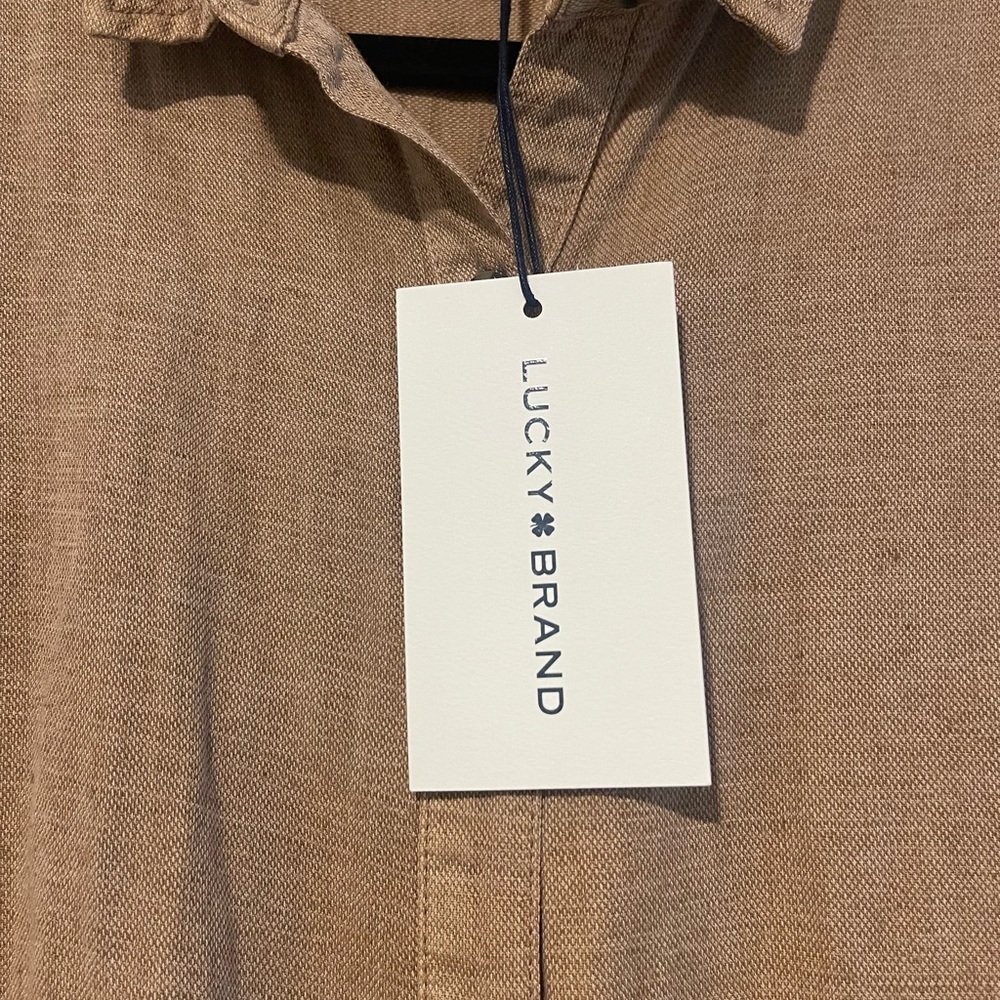 Lucky Brand Tan Shirt Dress - Picture 5 of 5